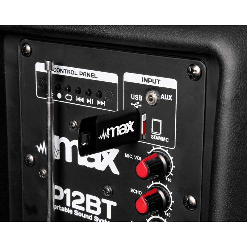 Max p12bt portable sound system fashion