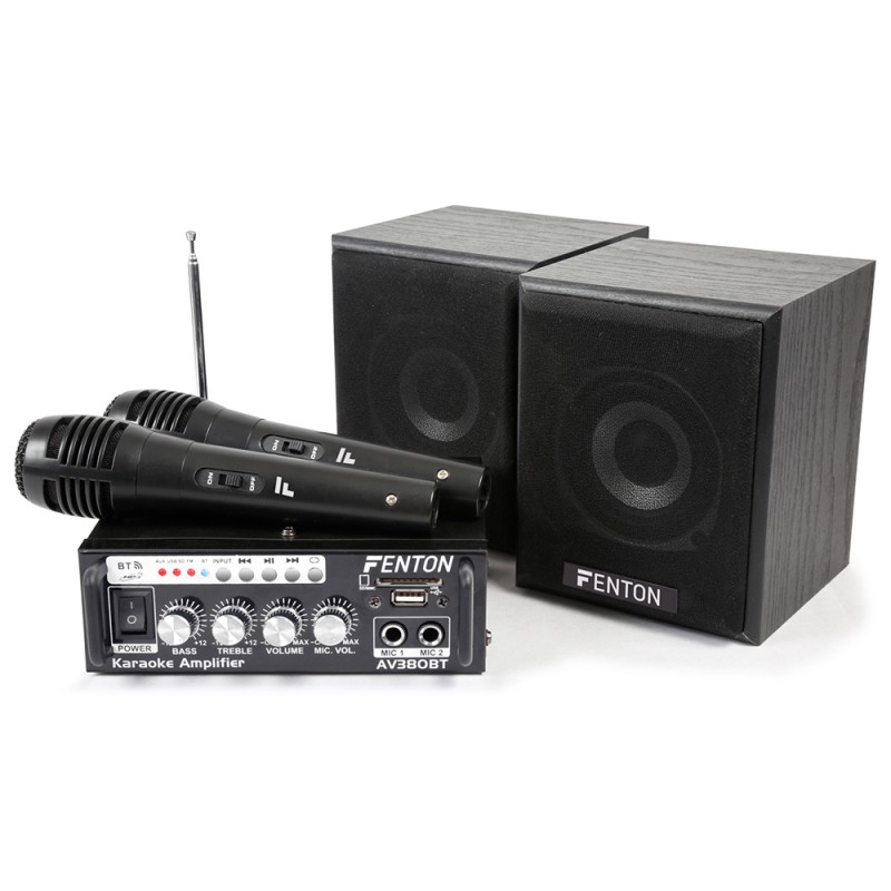 Amplificatore audio stereo Hi-Fi 2x 40W con lettore MP3 bluetooth